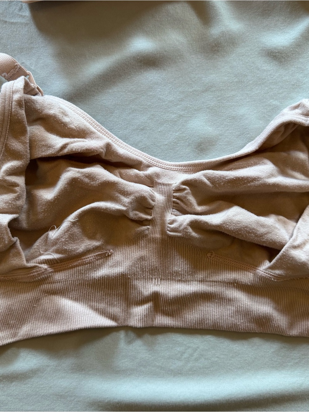 Set of 2 Kindred Bravely Nude Seamless Ribbed Nursing Bralettes - Picture 3 of 5
